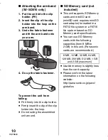 Preview for 10 page of Panasonic SV-SD310V Operating Instructions Manual