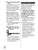 Preview for 20 page of Panasonic SV-SD310V Operating Instructions Manual