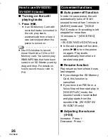 Preview for 26 page of Panasonic SV-SD310V Operating Instructions Manual