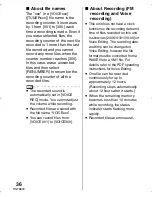 Preview for 36 page of Panasonic SV-SD310V Operating Instructions Manual