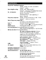 Preview for 46 page of Panasonic SV-SD310V Operating Instructions Manual