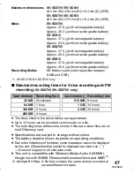 Preview for 47 page of Panasonic SV-SD310V Operating Instructions Manual