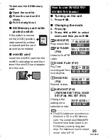 Preview for 25 page of Panasonic SV-SD370V Operating Instructions Manual