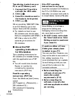 Preview for 14 page of Panasonic SV-SD710V Operating Instructions Manual