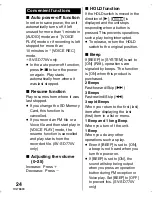 Preview for 24 page of Panasonic SV-SD710V Operating Instructions Manual