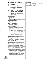 Preview for 36 page of Panasonic SV-SD710V Operating Instructions Manual