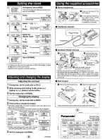 Preview for 5 page of Panasonic SV-SD75 Operating Instructions Manual