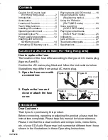 Preview for 2 page of Panasonic SV-SD750V Operating Instructions Manual