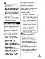 Preview for 7 page of Panasonic SV-SD750V Operating Instructions Manual