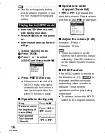 Preview for 16 page of Panasonic SV-SD750V Operating Instructions Manual