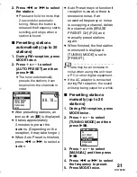 Preview for 21 page of Panasonic SV-SD750V Operating Instructions Manual