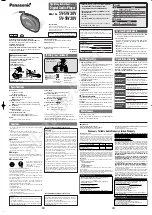 Panasonic SV-SW30V Operating Instructions предпросмотр