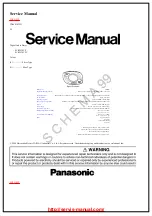 Preview for 1 page of Panasonic SV-SW30VP Service Manual