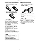 Preview for 8 page of Panasonic SVAP10U - SD PRINTER Operating Instructions Manual