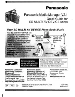 Предварительный просмотр 71 страницы Panasonic SVAV10U - SD MULTI AV DEVICE Operating Instructions Manual