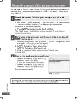 Preview for 12 page of Panasonic SVMP010 - D.A. PLAYER Operating Instructions Manual