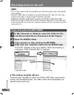 Preview for 14 page of Panasonic SVMP010 - D.A. PLAYER Operating Instructions Manual