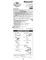 Предварительный просмотр 1 страницы Panasonic SVSD85 - SD AUDIO PLAYER Operating Instructions Manual