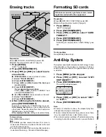 Предварительный просмотр 17 страницы Panasonic SVSR100 - SD AUDIO RECORDER Operating Instructions Manual