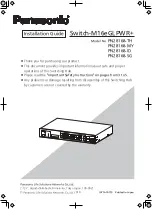 Panasonic Switch-M16eGLPWR+ Series Installation Manual preview