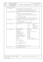 Preview for 6 page of Panasonic Switch-M8eGi Series Product Specification