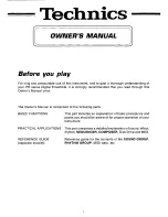 Preview for 3 page of Panasonic SX-PR53 Owner'S Manual