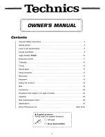 Предварительный просмотр 3 страницы Panasonic SX-PX552M Operating Manual