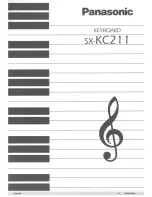 Preview for 1 page of Panasonic SXKC211 - ELECTRONIC KEYBOARD Owner'S Manual