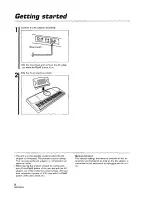 Preview for 8 page of Panasonic SXKC211 - ELECTRONIC KEYBOARD Owner'S Manual