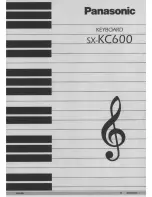 Preview for 1 page of Panasonic SXKC600 - ELECTRONIC KEYBOARD Owner'S Manual