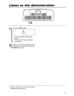 Preview for 11 page of Panasonic SXKC600 - ELECTRONIC KEYBOARD Owner'S Manual