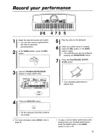 Preview for 15 page of Panasonic SXKC600 - ELECTRONIC KEYBOARD Owner'S Manual