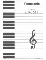 Panasonic SXKC611 - ELECTRONIC KEYBOARD Owner'S Manual preview