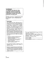 Предварительный просмотр 2 страницы Panasonic SXKC611 - ELECTRONIC KEYBOARD Owner'S Manual