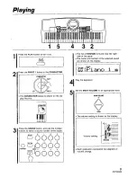 Предварительный просмотр 9 страницы Panasonic SXKC611 - ELECTRONIC KEYBOARD Owner'S Manual