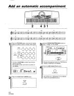 Preview for 12 page of Panasonic SXKC611 - ELECTRONIC KEYBOARD Owner'S Manual
