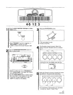 Предварительный просмотр 17 страницы Panasonic SXKC611 - ELECTRONIC KEYBOARD Owner'S Manual