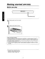 Предварительный просмотр 16 страницы Panasonic SXKN1500 - ELECTRONIC KEYBOARD Owner'S Manual