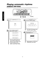 Предварительный просмотр 24 страницы Panasonic SXKN1500 - ELECTRONIC KEYBOARD Owner'S Manual