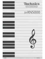 Panasonic SXKN5000 - ELECTRONIC KEYBOARD Operating Manual preview