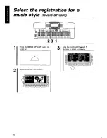 Предварительный просмотр 16 страницы Panasonic SXKN6000 - ELECTRONIC KEYBOARD Owner'S Manual