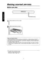 Preview for 16 page of Panasonic SXKN930 - ELECTRONIC KEYBOARD Owner'S Manual