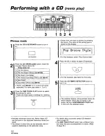 Preview for 12 page of Panasonic SXMB100 - KEYBOARD W/CD & RADI Owner'S Manual