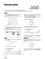 Preview for 20 page of Panasonic SXMB100 - KEYBOARD W/CD & RADI Owner'S Manual