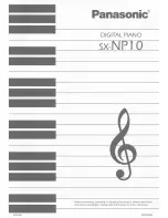 Preview for 1 page of Panasonic SXNP10 - DIGITAL PIANO Owner'S Manual