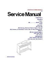 Panasonic SXNP10 - DIGITAL PIANO Service Manual preview