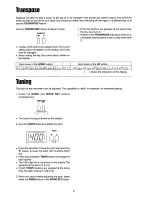 Предварительный просмотр 11 страницы Panasonic SXPX224 - ELECTRONIC PIANO Operating Manual