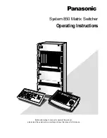 Panasonic System 850 Operating Instructions Manual preview