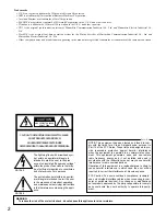 Preview for 2 page of Panasonic System 850 Operating Instructions Manual