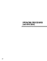 Preview for 73 page of Panasonic System 850 Operating Instructions Manual